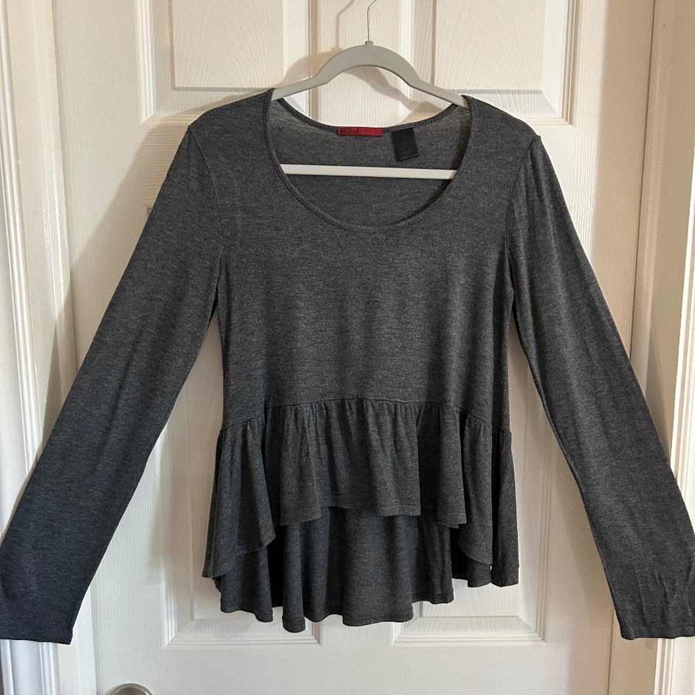 BKE Ruffle Hem Top, Small